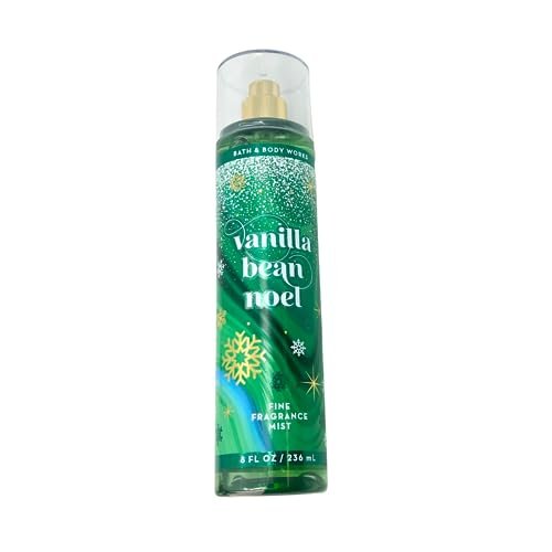Bath & Body Works Vanilla Bean Noel Fine Fragrance Mist 8 oz (Lot of 3) - 2022 Version Avelisse