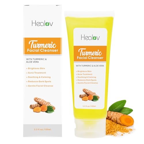 Herblov Turmeric Face Wash & Body Soap – Natural Anti-Aging Cleanser for Spots, Age Spots & Sun Damage - görsel 1
