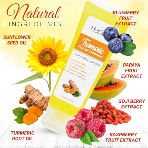 Herblov Turmeric Face Wash & Body Soap – Natural Anti-Aging Cleanser for Spots, Age Spots & Sun Damage - görsel 7