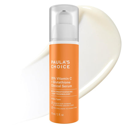 Paula's Choice 25% Vitamin C Serum with Glutathione & Antioxidants | Firming & Brightening Face Serum for All Skin Types | 1 oz Avelisse