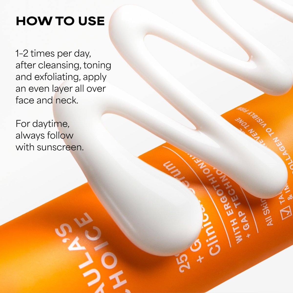 Paula's Choice 25% Vitamin C Serum with Glutathione & Antioxidants | Firming & Brightening Face Serum for All Skin Types | 1 oz Avelisse