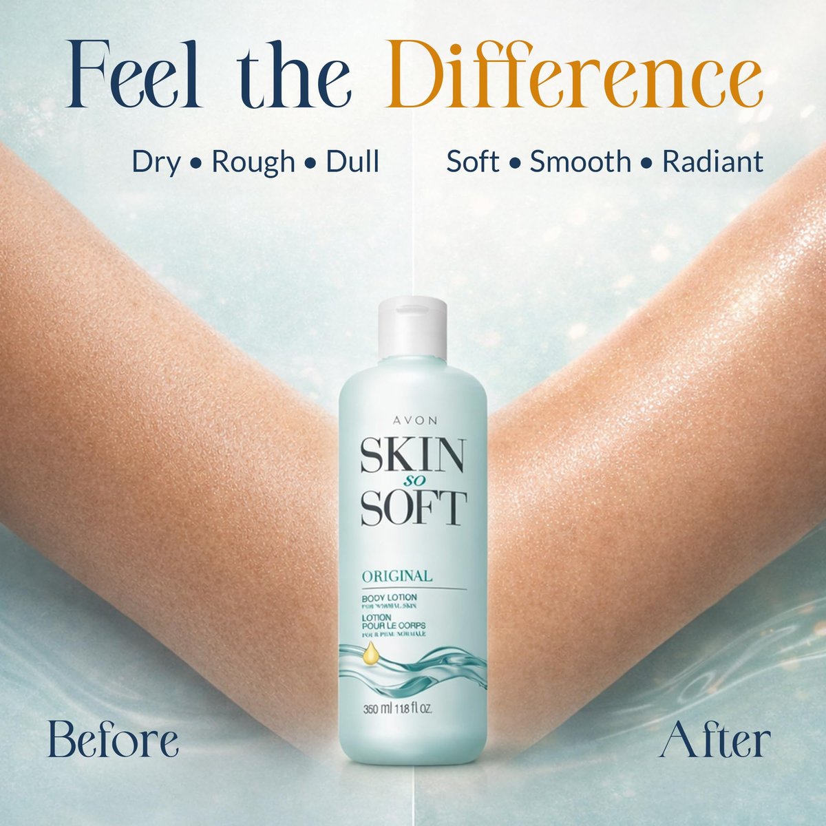 AVON Skin So Soft Original Body Lotion for Women - Paraben-Free Moisturizer with Jojoba Oil, Lightweight 24-Hour Hydration for Dry Skin, 11.8 fl oz Avelisse