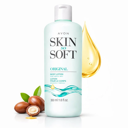 AVON Skin So Soft Original Body Lotion for Women - Paraben-Free Moisturizer with Jojoba Oil, Lightweight 24-Hour Hydration for Dry Skin, 11.8 fl oz Avelisse