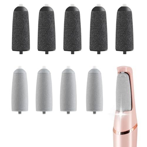 9 Pack Pedicure Replacement Heads for Haootadiy Pedi - Electric Foot File Rollers, Coarse and Fine, Fit Finishing Touch Pedi - görsel 2