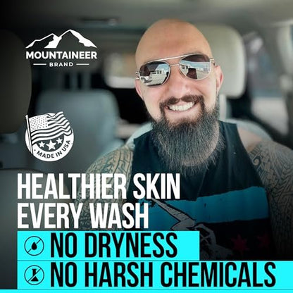 Mountaineer Brand Bald Head Exfoliator & Shampoo – Fresh Natural Scent, Exfoliating Scalp Scrub for Men, 4 oz Avelisse