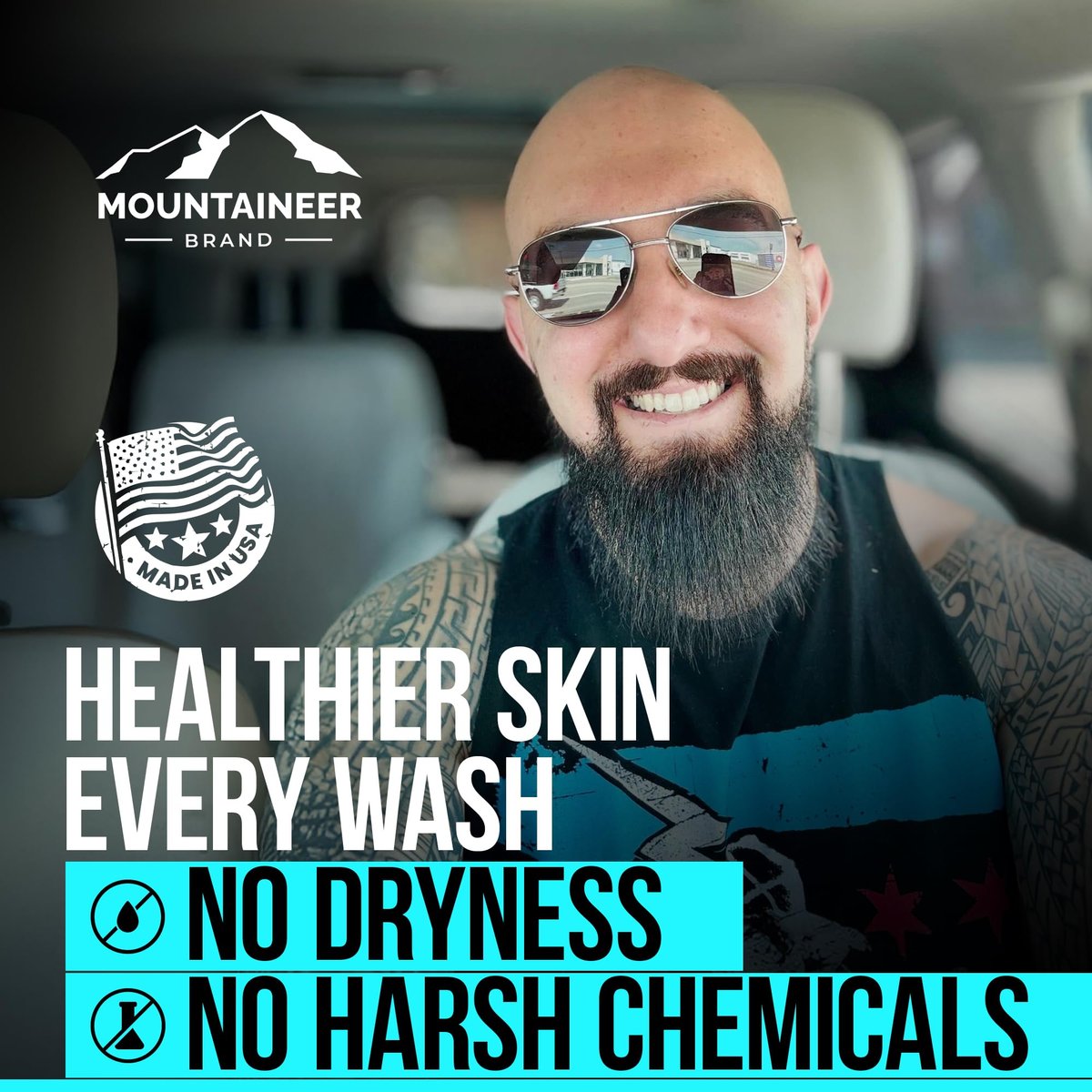 Mountaineer Brand Bald Head Exfoliator & Shampoo – Fresh Natural Scent, Exfoliating Scalp Scrub for Men, 4 oz Avelisse