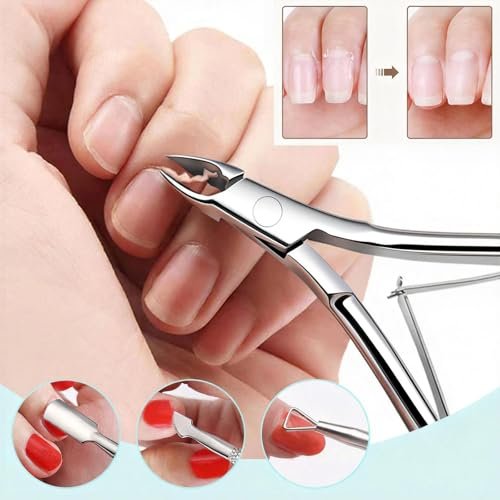 Cbiumpro 5-Pack Cuticle Trimmer Set – Professional Stainless Steel Manicure & Pedicure Tools Kit with Case - görsel 8
