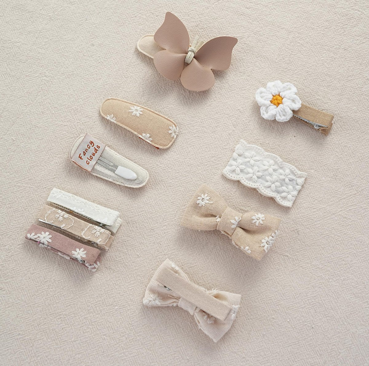 13 Pcs Hair Clips for Girls with Bows, Butterfly, Flower - Fully Lined Alligator Clips & Barrettes, Handmade Hair Accessories for Baby, Toddler, Young Kids, School Age Girls Gifts - görsel 14