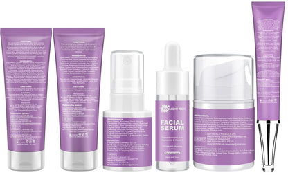 Anti-Aging Skincare Set - 6 Piece Korean Retinol Routine for Women & Teens Avelisse