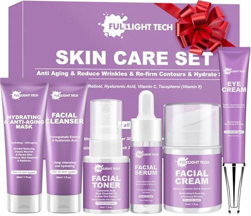 Anti-Aging Skincare Set - 6 Piece Korean Retinol Routine for Women & Teens Avelisse