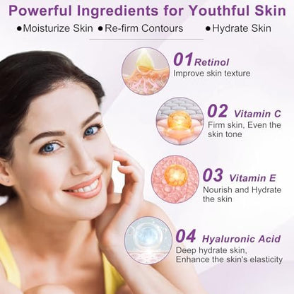 Anti-Aging Skincare Set - 6 Piece Korean Retinol Routine for Women & Teens Avelisse