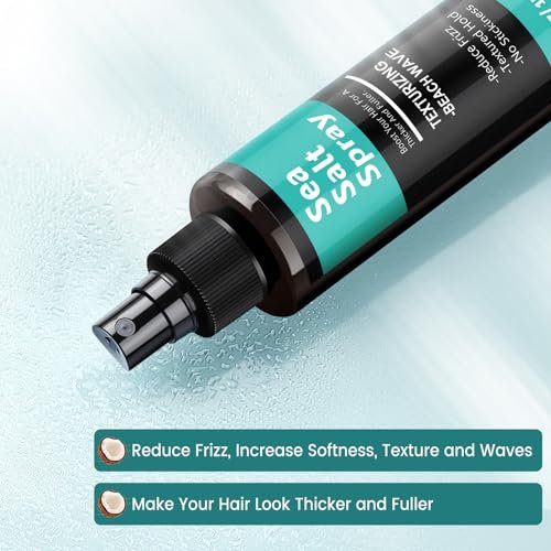 Berlaney Sea Salt Spray for Hair - Texture & Volume, Alcohol Free, Coconut Scent, Matte Finish, 5 fl oz - görsel 3