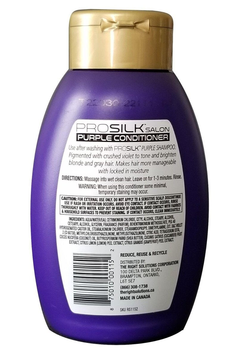 Pro Silk Body Salon Purple Conditioner – 7 Fl Oz (Pack of 2) for Color-Treated & Blonde Hair - görsel 3