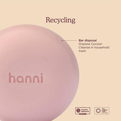 HANNI Cocoon Cleanse Serum with Shea Butter & Eucalyptus – Soap-Free Hydrating Body Wash & Shaving Cream (3.7 oz) Avelisse