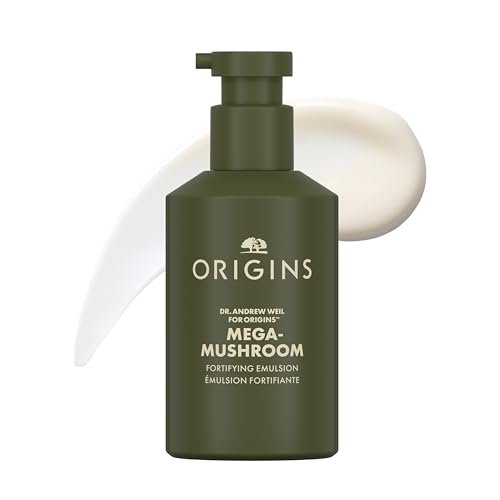Origins Mega-Mushroom Lightweight Moisturizer – Hydrates, Reduces Redness & Strengthens Skin, 3.4 Fl Oz Avelisse