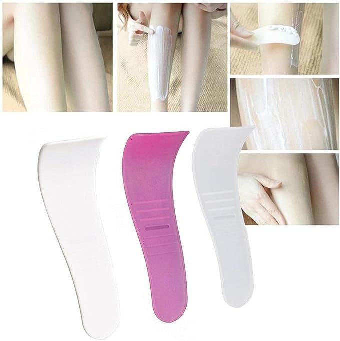 6-Pack Random Color Portable Hair Wax Cleansing Spatulas - Non-Stick Wax Removal Applicator Reusable Scraper Hard Sticks for Hair Removal Beauty Tools Avelisse
