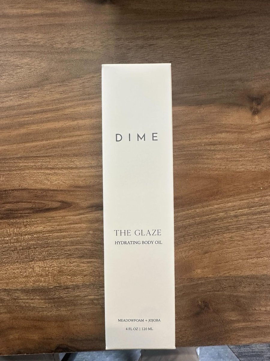 DIME Beauty Glaze Body Oil – Fast-Absorbing Non-Greasy Dry Oil with Argan, Jojoba & Rosehip – Hydrating Body Glow – Vegan & Cruelty-Free – 4 oz / 120 ml Avelisse