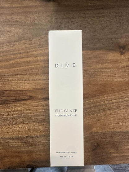 DIME Beauty Glaze Body Oil – Fast-Absorbing Non-Greasy Dry Oil with Argan, Jojoba & Rosehip – Hydrating Body Glow – Vegan & Cruelty-Free – 4 oz / 120 ml Avelisse
