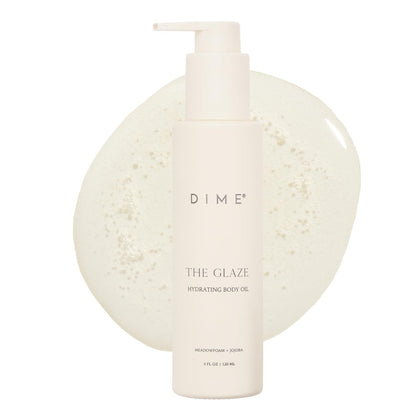 DIME Beauty Glaze Body Oil – Fast-Absorbing Non-Greasy Dry Oil with Argan, Jojoba & Rosehip – Hydrating Body Glow – Vegan & Cruelty-Free – 4 oz / 120 ml Avelisse