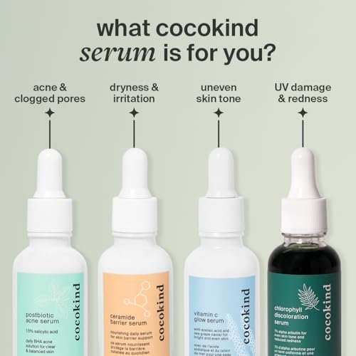 Cocokind Chlorophyll Discoloration Serum - Sensitive Skin Friendly Spot Fading Serum for Uneven Tone & Redness, 1 fl oz Avelisse