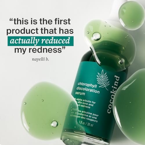Cocokind Chlorophyll Discoloration Serum - Sensitive Skin Friendly Spot Fading Serum for Uneven Tone & Redness, 1 fl oz Avelisse