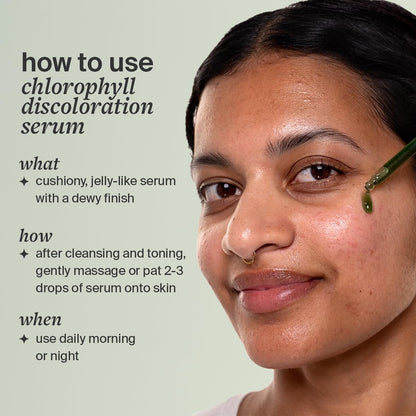 Cocokind Chlorophyll Discoloration Serum - Sensitive Skin Friendly Spot Fading Serum for Uneven Tone & Redness, 1 fl oz Avelisse