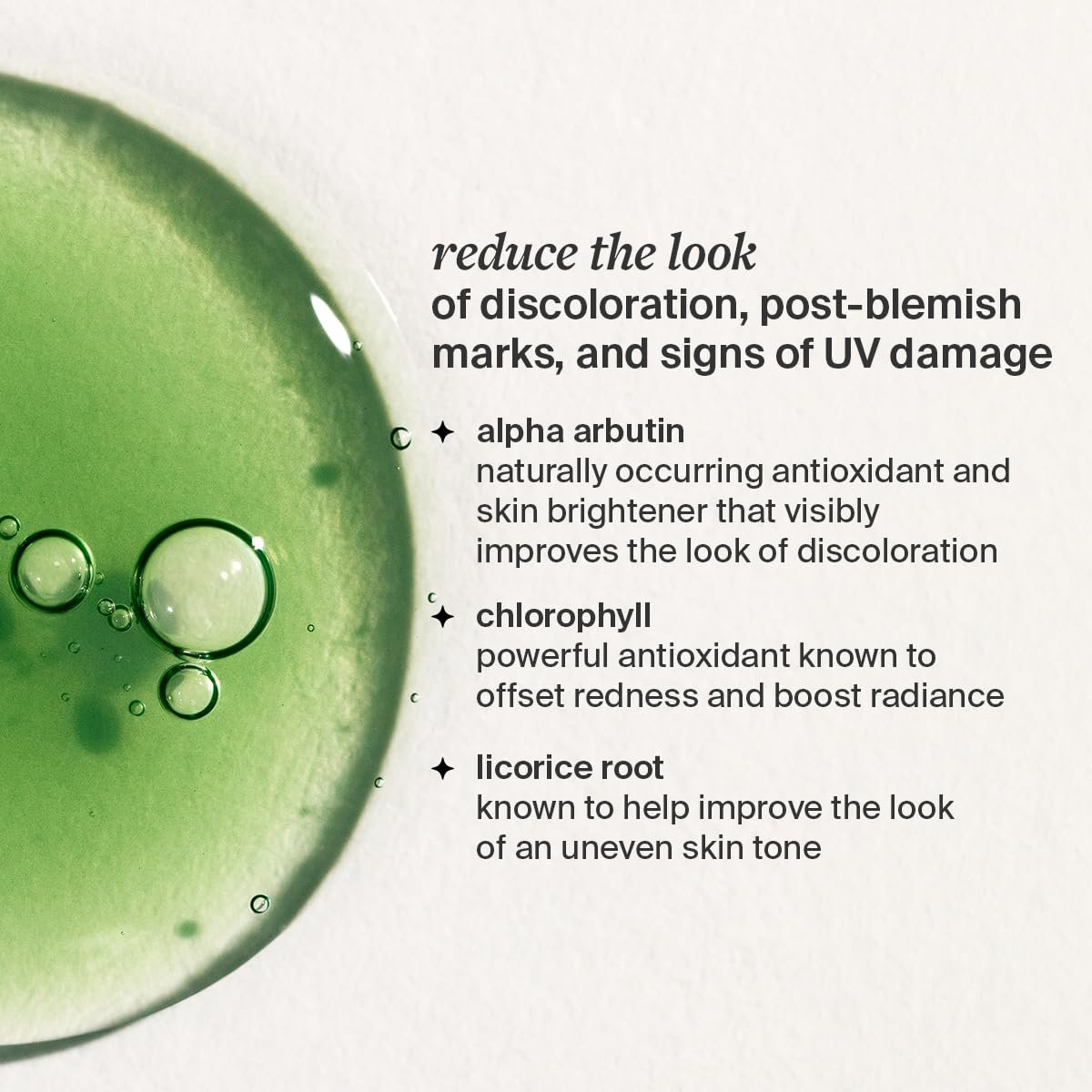 Cocokind Chlorophyll Discoloration Serum - Sensitive Skin Friendly Spot Fading Serum for Uneven Tone & Redness, 1 fl oz Avelisse