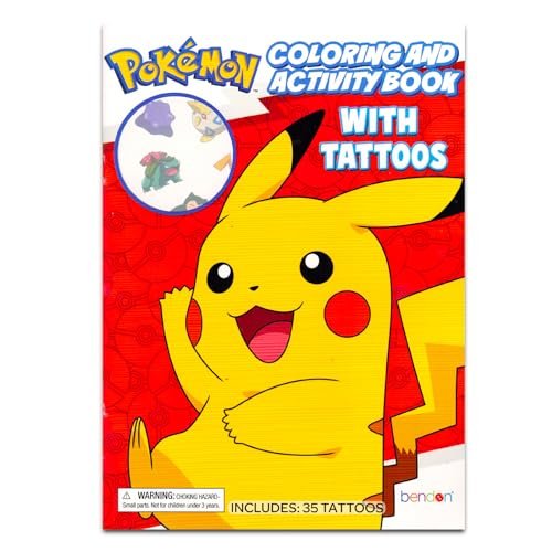 Pokemon Tattoos Party Favors Set - 70 Temporary Tattoos for Kids, Boys, Girls Plus Trading Cards, More | Pokemon Party Supplies Pack - görsel 10