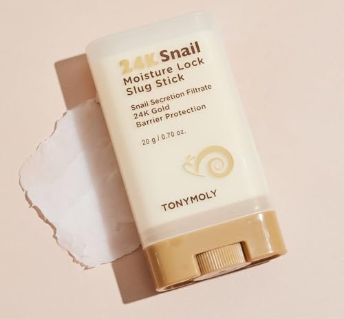 TONYMOLY 24K Snail Moisture Facial Stick 20g – Hydrating Multi Balm with Snail Mucin & 24K Gold for Glowing Skin, Anti-Aging Skincare, Moisture Barrier Protection, Korean Skincare Avelisse