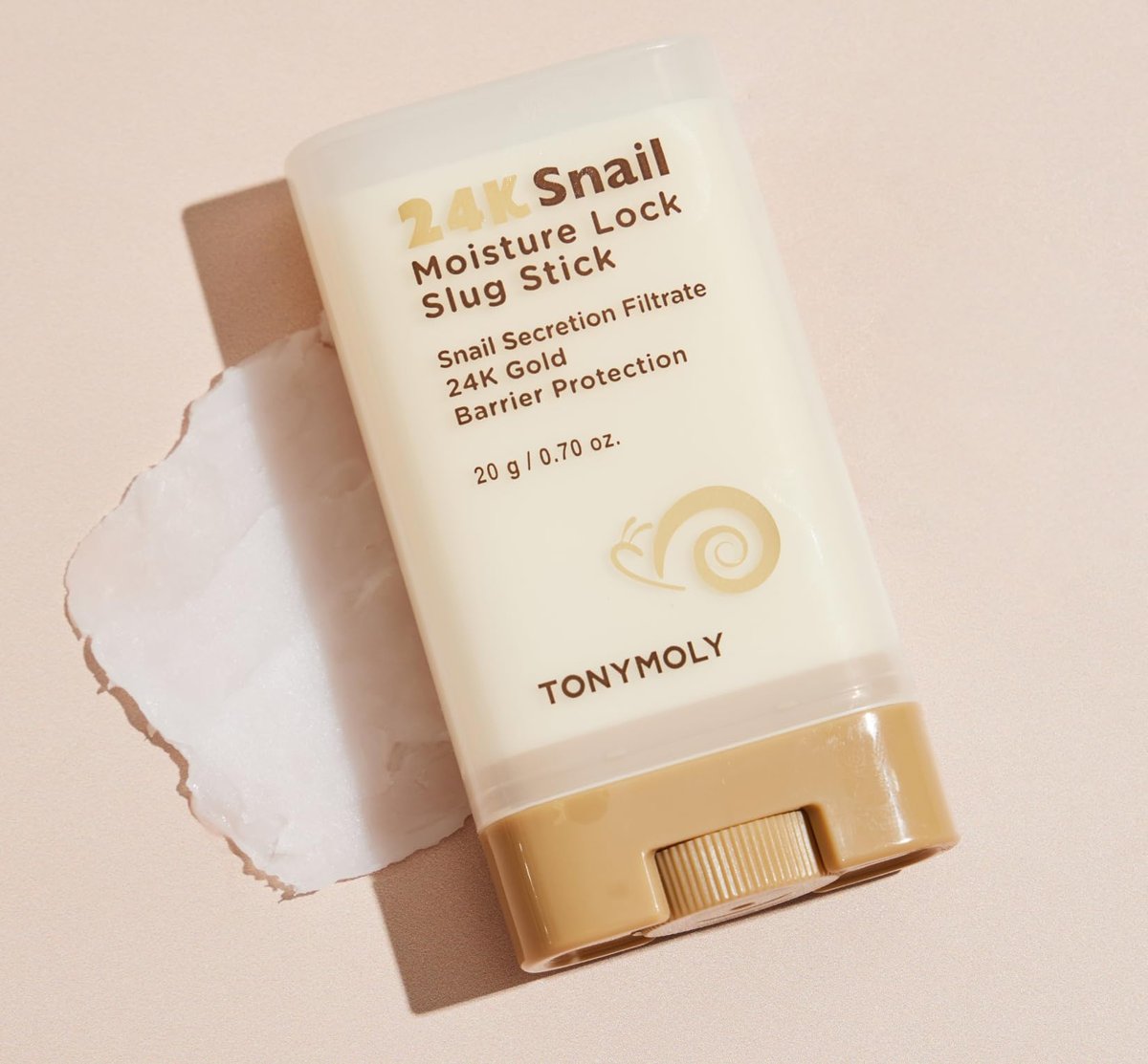 TONYMOLY 24K Snail Moisture Facial Stick 20g – Hydrating Multi Balm with Snail Mucin & 24K Gold for Glowing Skin, Anti-Aging Skincare, Moisture Barrier Protection, Korean Skincare Avelisse