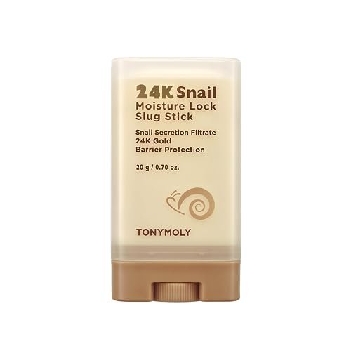TONYMOLY 24K Snail Moisture Facial Stick 20g – Hydrating Multi Balm with Snail Mucin & 24K Gold for Glowing Skin, Anti-Aging Skincare, Moisture Barrier Protection, Korean Skincare Avelisse