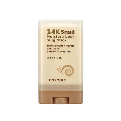 TONYMOLY 24K Snail Moisture Facial Stick 20g – Hydrating Multi Balm with Snail Mucin & 24K Gold for Glowing Skin, Anti-Aging Skincare, Moisture Barrier Protection, Korean Skincare Avelisse