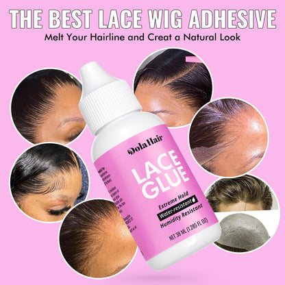 Dolahair Electric Hot Comb for Wigs & Lace Front Wigs - 10-Piece Set with Flat Iron Comb, Lace Melting Band & Wig Installation Kit Avelisse
