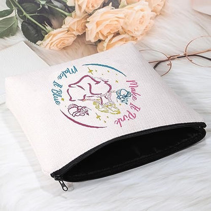 POFULL Fairy Tale Inspired Make It Pink Make It Blue Cosmetic Bag - Sleeping Princess Gift (Make It Pink Bag)