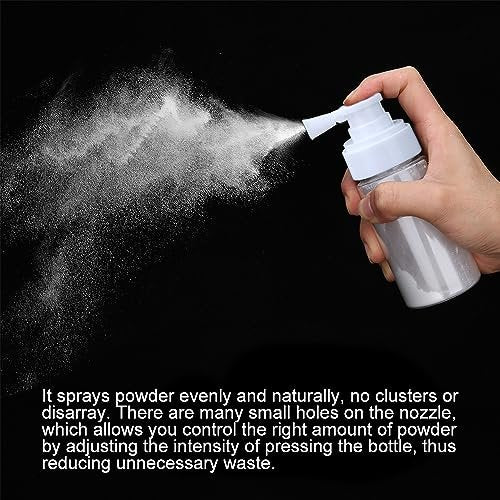 Refillable Barber Powder Bottle Spray – Empty Talc Applicator for Salon & Home Use, 4.7 oz White - görsel 4