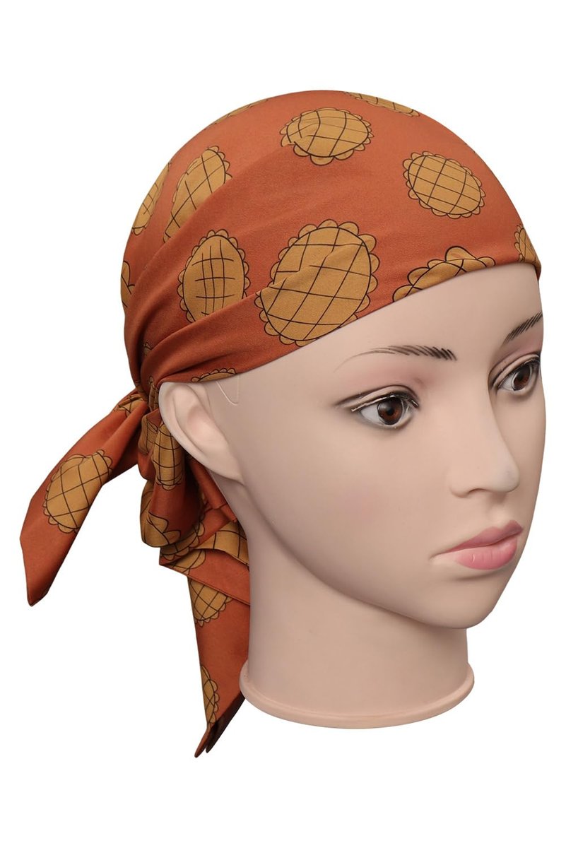 Verycos Women's Orange Cotton Headband Head Scarf – Cosplay Costume Accessory Avelisse