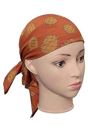 Verycos Women's Orange Cotton Headband Head Scarf – Cosplay Costume Accessory Avelisse