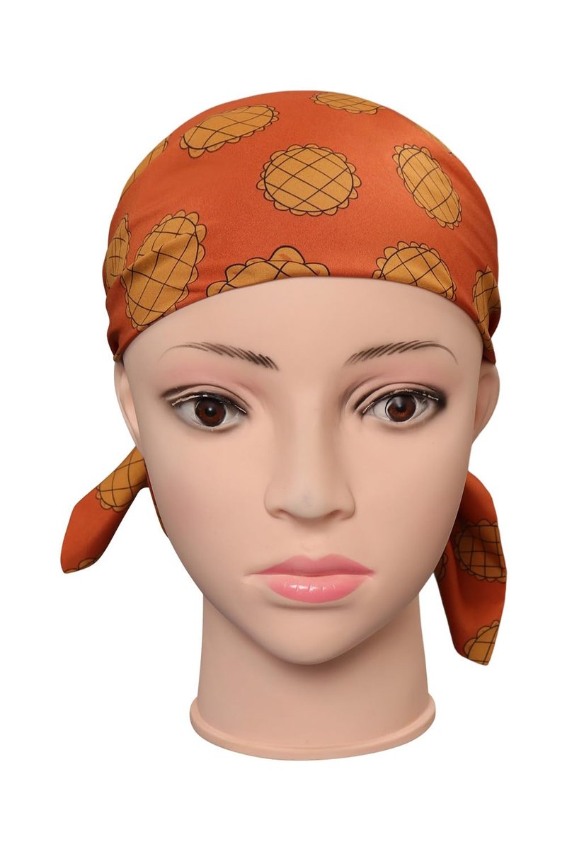 Verycos Women's Orange Cotton Headband Head Scarf – Cosplay Costume Accessory Avelisse