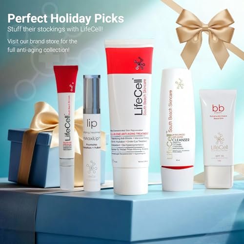 LifeCell Lip Plumping Treatment – Glossy Balm with MaxiLip Peptides for Fuller, Smoother Lips – Hydrating, Non-Irritating, Fragrance-Free Lip Care Avelisse