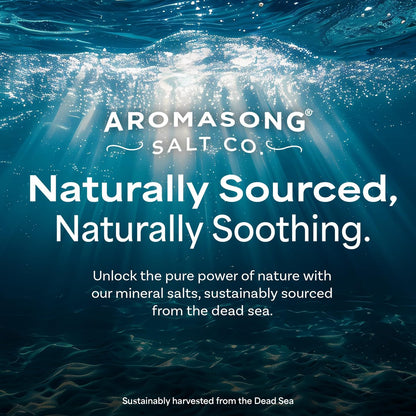 Aromasong Magnesium Flakes from The Dead Sea - 14 OZ Resealable Pack | Muscle Relaxing Magnesium Chloride Bath Salts Soak