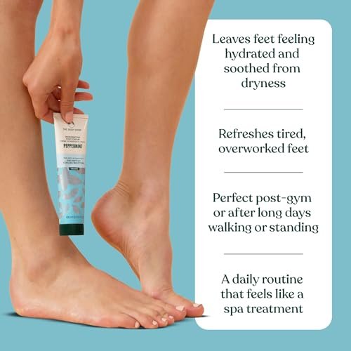 The Body Shop Peppermint Invigorating Foot Cream - 100ml | Cooling & Refreshing Moisturizer for Dry, Tired Feet - görsel 10