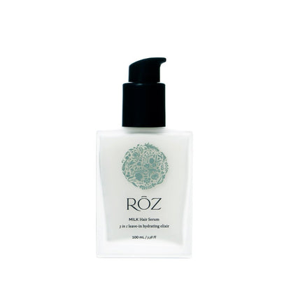 RŌZ Leave-In Conditioner - Lightweight Milk Hair Serum & Heat Protectant for Fine, Curly & Wavy Hair | Hydrating, Smoothing, Frizz-Fighting | Silicone-Free, Color-Safe | 3.4 oz Avelisse