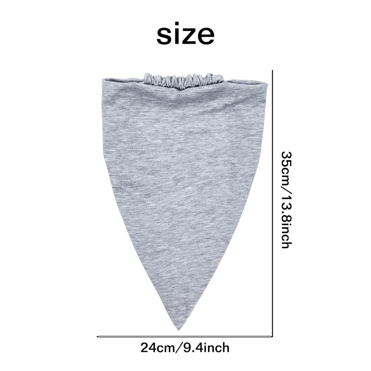 Lawie 9 Pack Solid Large Cotton Triangle Head Scarf Elastic Hair Bandana Headbands Plain Silk Head Coverings Neck Scarves Wraps Blank Headscarf Kerchief Bulk for Women Avelisse