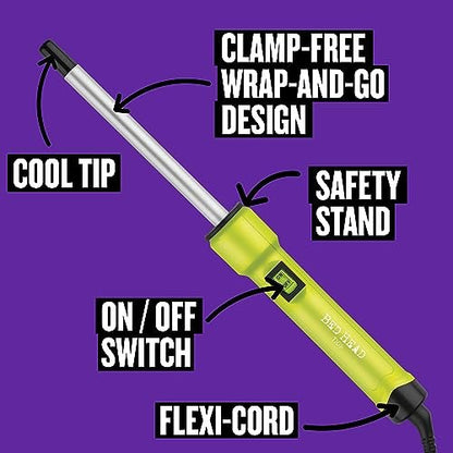 Bed Head Curlipops .5" Tourmaline Ceramic Skinny Pop Styling Iron - Clamp-Free Curling Wand for Tight Bouncy Curls (1/2 Inch) Avelisse