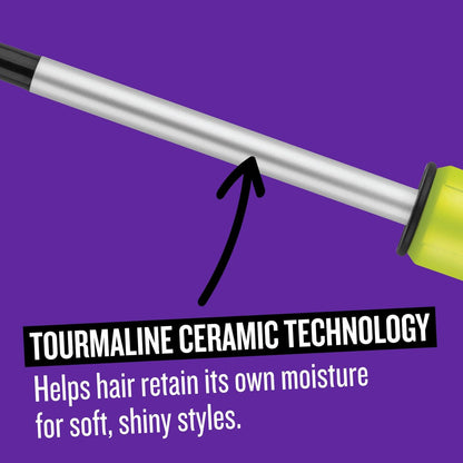 Bed Head Curlipops .5" Tourmaline Ceramic Skinny Pop Styling Iron - Clamp-Free Curling Wand for Tight Bouncy Curls (1/2 Inch) Avelisse