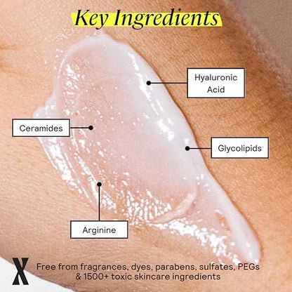 Untoxicated Moisturizing Lotion - Daily Face Moisturizer & Body Lotion for Sensitive Skin with Ceramides & Hyaluronic Acid, Oil-Free, Fragrance-Free, Non-Comedogenic, 10 oz Avelisse
