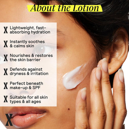 Untoxicated Moisturizing Lotion - Daily Face Moisturizer & Body Lotion for Sensitive Skin with Ceramides & Hyaluronic Acid, Oil-Free, Fragrance-Free, Non-Comedogenic, 10 oz Avelisse