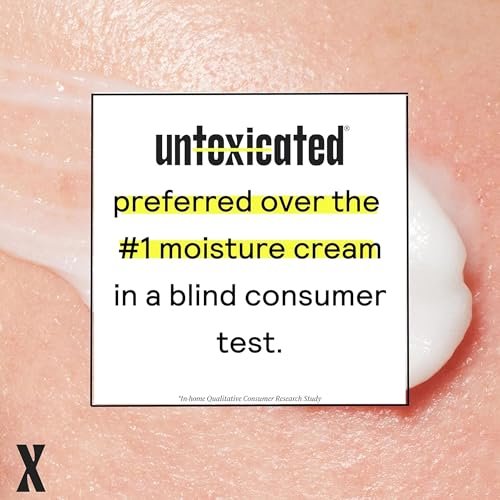Untoxicated Moisturizing Cream - Face & Body Moisturizer for Sensitive Skin, NEA Approved for Eczema Relief, with Ceramides & Hyaluronic Acid, No Common Irritants, 10 Fl Oz Avelisse
