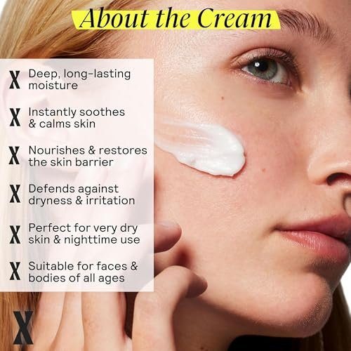 Untoxicated Moisturizing Cream - Face & Body Moisturizer for Sensitive Skin, NEA Approved for Eczema Relief, with Ceramides & Hyaluronic Acid, No Common Irritants, 10 Fl Oz Avelisse