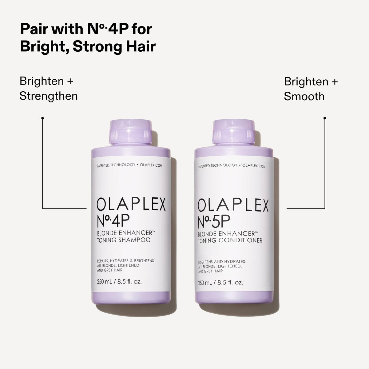 Olaplex Nº.5P Blonde Enhancer Purple Toning Conditioner - Neutralizes Brassiness, Strengthens & Hydrates Hair - 8.5 Fl Oz - görsel 13
